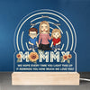 To Our Family, You Are The World - Family  Personalized Custom Shaped Acrylic LED Light - Mother's Day, Gift For Mom