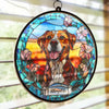 Custom Photo A Loyal Companion, Forever Missed - Memorial Personalized Window Hanging Suncatcher Ornament - Sympathy Gift For Pet Owners, Pet Lovers