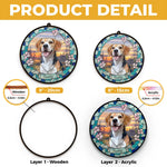 Custom Pet Photo Beagle Gifts for Dog Lovers - Personalized Suncatcher Hanging Ornament