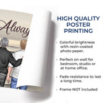 Custom Name Dad and Son Keepsake - Personalized Poster