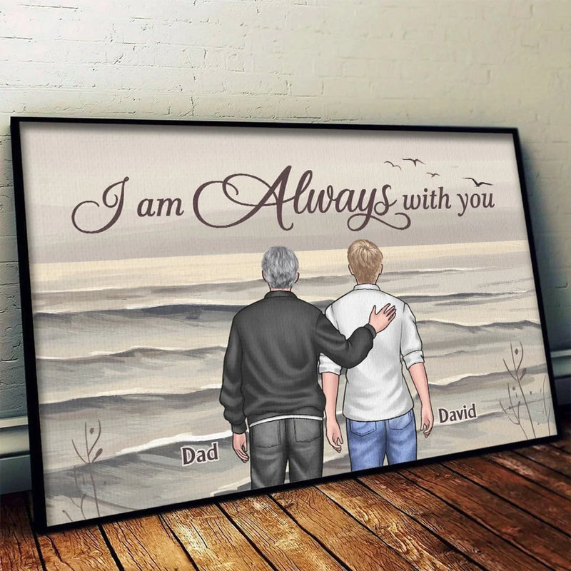 Custom Name Dad and Son Keepsake - Personalized Poster