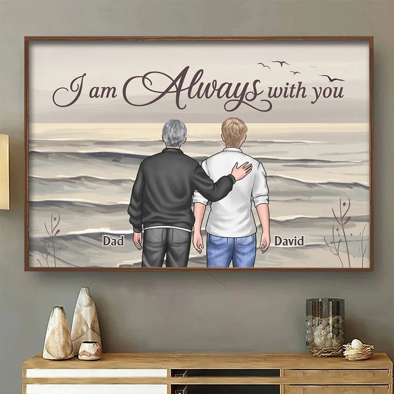 Custom Name Dad and Son Keepsake - Personalized Poster