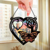 Custom Photo I Wish You Could Stay Longer - Memorial Personalized Window Hanging Suncatcher Ornament - Sympathy Gift For Family Members