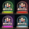 Home Is Wherever Mom Is - Family  Personalized Custom Shaped Acrylic LED Light - Mother's Day, Gift For Mom