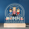 Home Is Wherever Mom Is - Family  Personalized Custom Shaped Acrylic LED Light - Mother's Day, Gift For Mom
