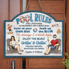 Our Love Is As Deep As This Pool - Couple Personalized Custom Home Decor Wood Sign - Gift For Husband Wife, Anniversary