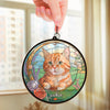 Custom Photo Love You Forever - Memorial Personalized Window Hanging Suncatcher Ornament - Sympathy Gift For Pet Owners, Pet Lovers