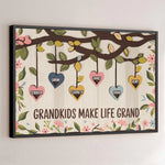 Custom Name Grandkids Family Decor - Personalized Poster