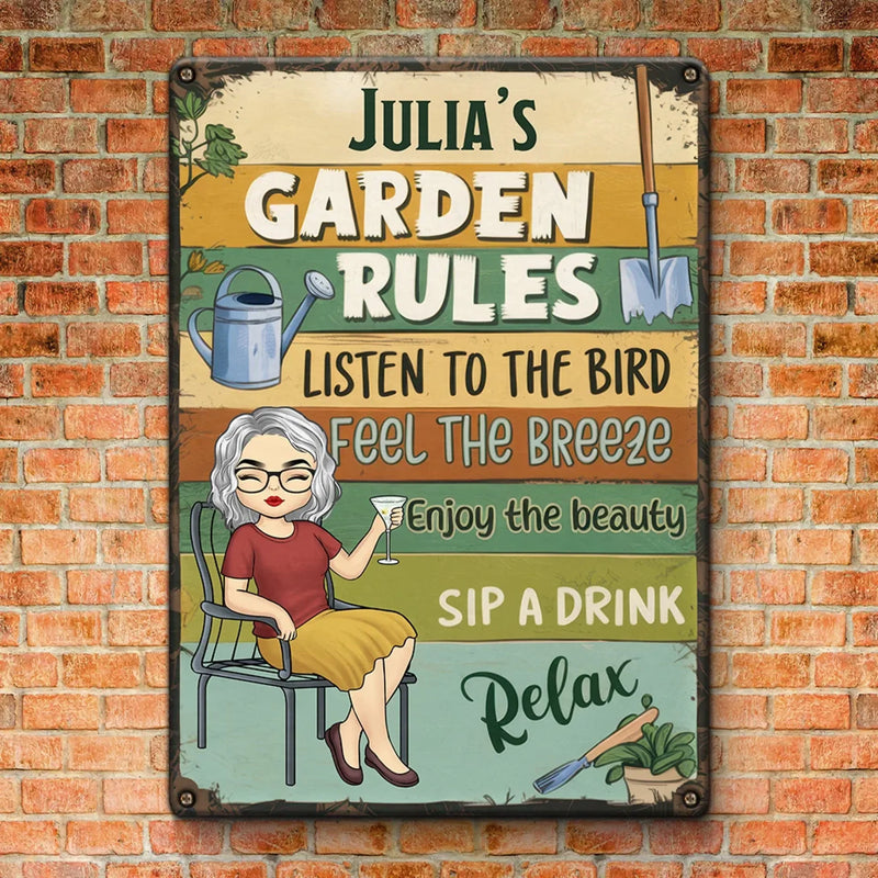Enjoy The Beauty - Family Personalized Custom Home Decor Metal Sign - Gift For Yourself, Best Friends, Siblings, Family Members