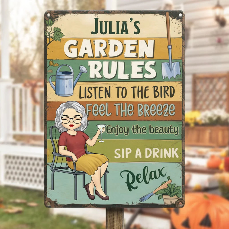 Enjoy The Beauty - Family Personalized Custom Home Decor Metal Sign - Gift For Yourself, Best Friends, Siblings, Family Members