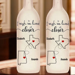 Custom Name Long Distance Gifts - Personalized Bottle Lamp