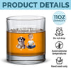 A Man Cannot Survive On Whiskey Alone - Dog Personalized Custom Whiskey Glass - Gift For Pet Owners, Pet Lovers