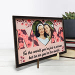 Custom Photo Mom Gifts - Personalized Wooden Plaque