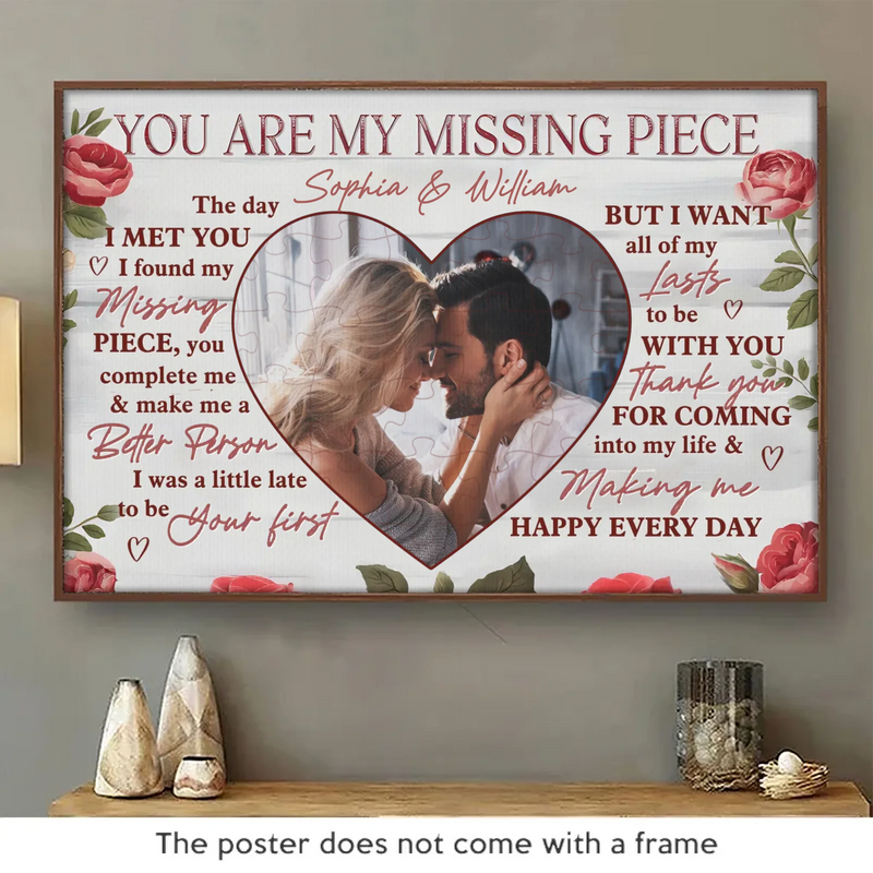 Custom Photo Couple Love Gifts - Personalized Poster