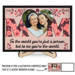 Custom Photo Mom Gifts - Personalized Wooden Plaque