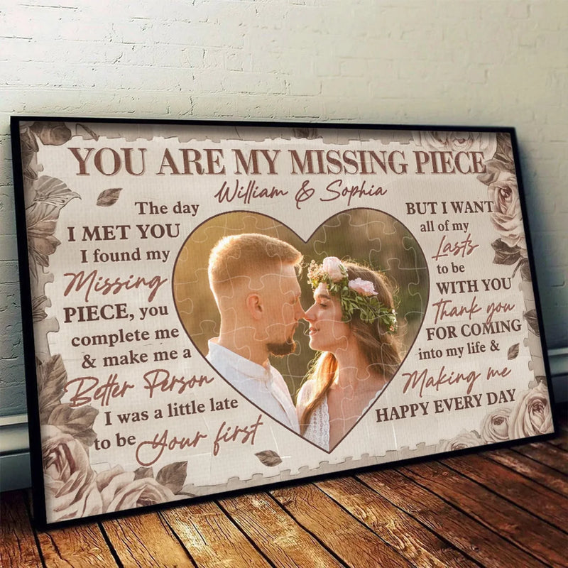 Custom Photo You Make Me Whole
- Couple Personalized Custom Horizontal Poster - Gift For Husband Wife, Anniversary