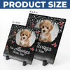 Custom Photo My Angel With Paws - Memorial Personalized Custom Square Shaped Stone With Stand - Sympathy Gift For Pet Owners, Pet Lovers