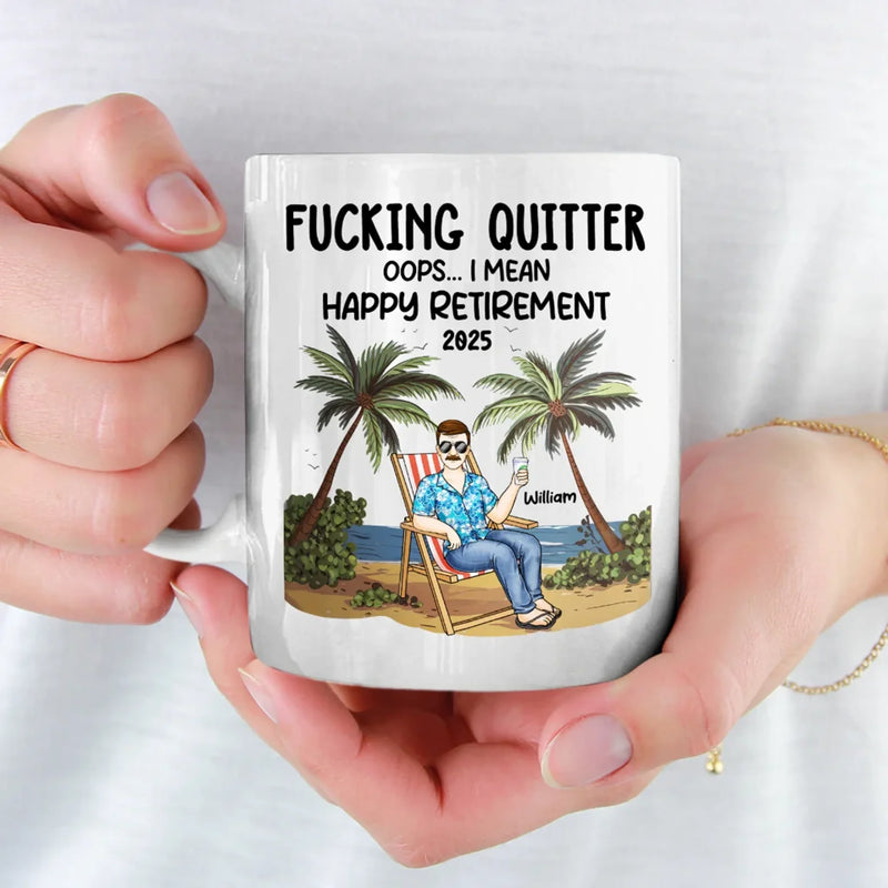 Retirement, Time To Do What You Love - Coworker Personalized Custom Mug - Appreciation, Retirement Gift For Coworkers, Work Friends, Colleagues