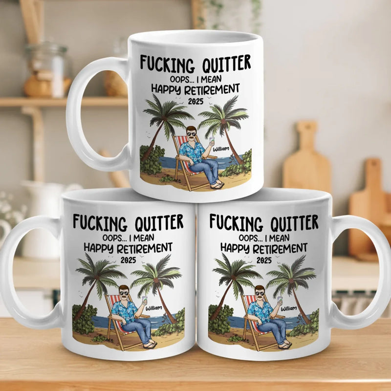 Retirement, Time To Do What You Love - Coworker Personalized Custom Mug - Appreciation, Retirement Gift For Coworkers, Work Friends, Colleagues