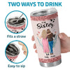 The Sister Of My Soul - Bestie Personalized Custom Tumbler -  Gift For Best Friends, BFF, Sisters