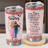 The Sister Of My Soul - Bestie Personalized Custom Tumbler -  Gift For Best Friends, BFF, Sisters