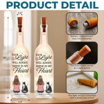 Custom Name Pet Memorial Decor - Personalized Bottle Lamp