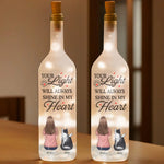 Custom Name Pet Memorial Decor - Personalized Bottle Lamp