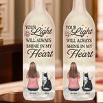 Custom Name Pet Memorial Decor - Personalized Bottle Lamp
