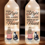 Custom Name Pet Memorial Decor - Personalized Bottle Lamp