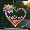 Grandkids Make Every Moment Extraordinary - Family Personalized Custom Car Ornament - Acrylic Custom Shaped - Gift For Mom, Grandma
