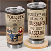 We Fulfill Each Other’s Hearts - Couple Personalized Custom Tumbler - Gift For Husband Wife, Anniversary