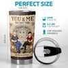 My Heart Recognized You From The Start - Couple Personalized Custom Tumbler - Gift For Husband Wife, Anniversary