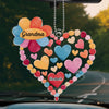 Every Grandchild Is A Grand Blessing - Family Personalized Custom Car Ornament - Acrylic Custom Shaped - Gift For Mom, Grandma