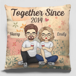 Custom Name Anniversary Couple Gifts - Personalized Pillow