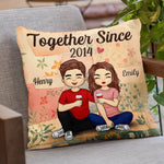 Custom Name Anniversary Couple Gifts - Personalized Pillow