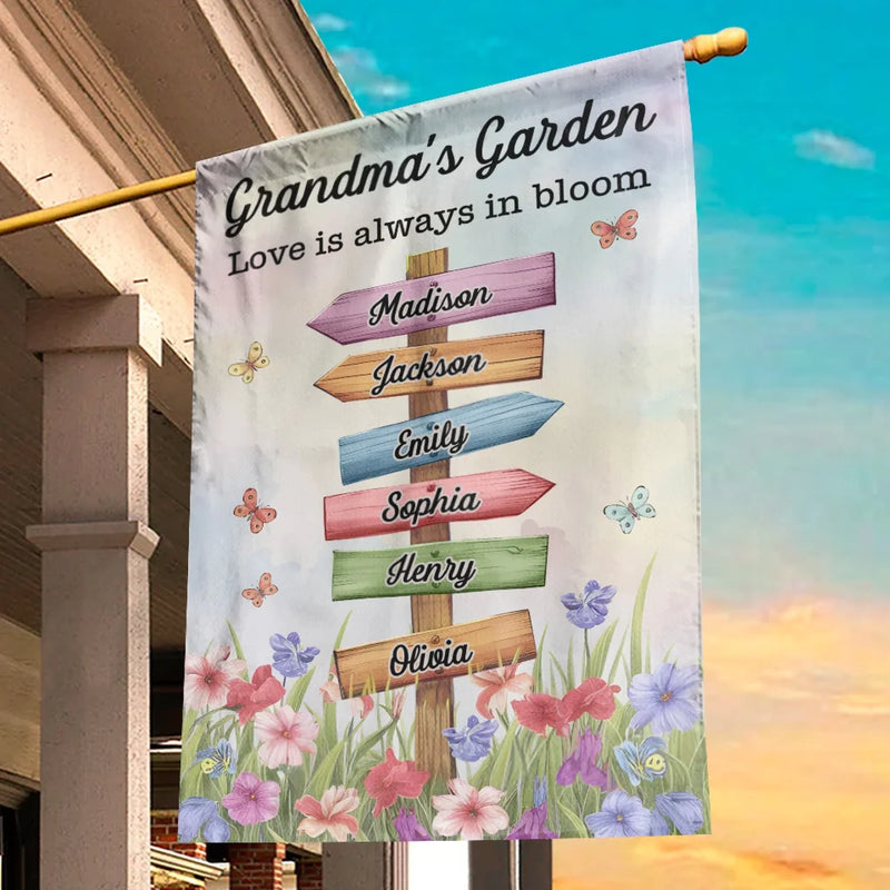 A Mother’s Love Is Endless - Family Personalized Custom Flag - Mother's Day, Gift For Mom, Grandma