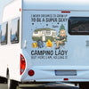 Born To Camp, Forced To Work - Camping Personalized Custom RV Decal - Gift For Yourself, Best Friends, Siblings, Family Members, Camping Lovers