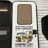 Born To Camp, Forced To Work - Camping Personalized Custom RV Decal - Gift For Yourself, Best Friends, Siblings, Family Members, Camping Lovers
