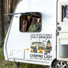 Born To Camp, Forced To Work - Camping Personalized Custom RV Decal - Gift For Yourself, Best Friends, Siblings, Family Members, Camping Lovers