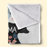 Custom Name Grandma Bear Gifts for Grandmas - Personalized Blanket