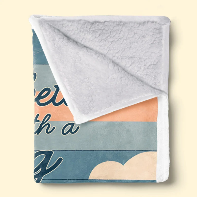 Life Is Better With A Wagging Tail - Dog Personalized Custom Blanket - Gift For Pet Owners, Pet Lovers