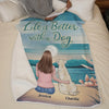 The Road To My Heart Is Paved With Paw Prints - Dog Personalized Custom Blanket - Gift For Pet Owners, Pet Lovers