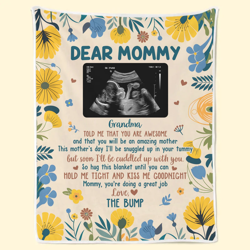 Custom Photo Little Hands, Big Dreams - Family Personalized Custom Blanket - Baby Shower Gift, Gift For First Mom