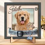 Custom Pet Photo Dog Memorial Decor - Personalized Memorial Sign
