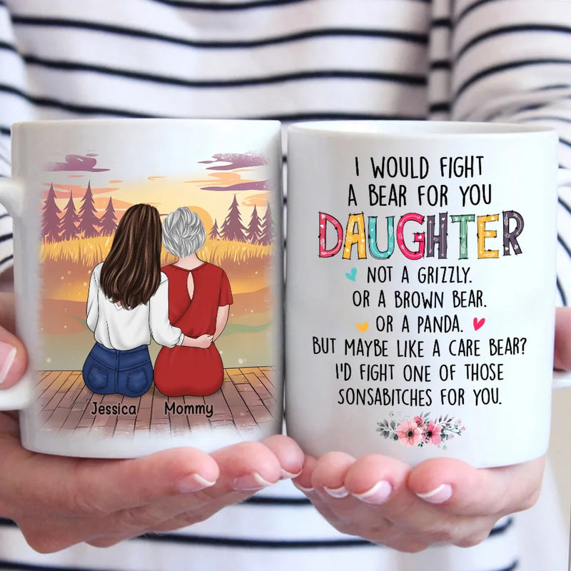 A Bond Built On Laughter, Love - Family Personalized Custom Mug - Gift For Mom, Daughter
