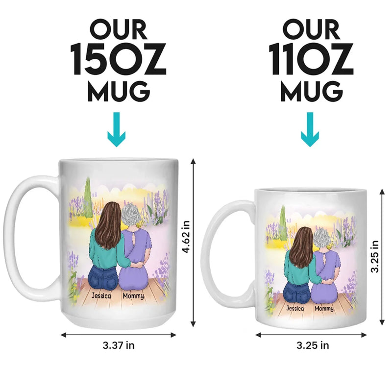 Custom Name Mother Daughter Gifts - Personalized Mugs