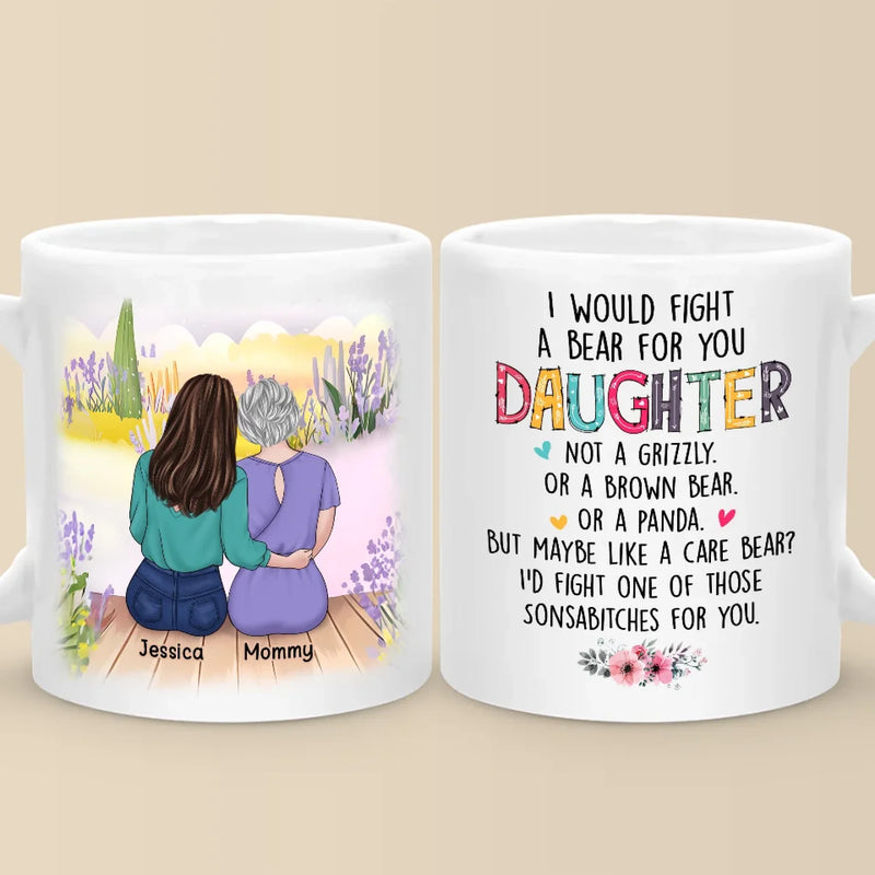 Anything For My Daughter - Family Personalized Custom Mug - Gift For Mom, Daughter