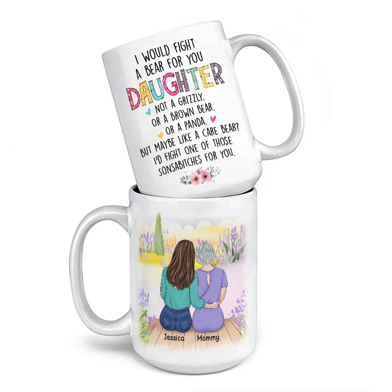Custom Name Mother Daughter Gifts - Personalized Mugs