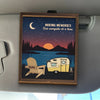 Adventure Awaits In Every Sunrise - Family Personalized Custom Car Visor Clip - Gift For Yourself, Best Friends, Siblings, Family Members