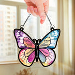 Custom Name Memorial Butterfly Gifts - Personalized Suncatcher Ornament